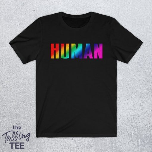 Pride Shirt LGBT Shirt Pride Month Unisex Shirt Rainbow Shirt Rainbow Human Shirt Pride Flag Shirt