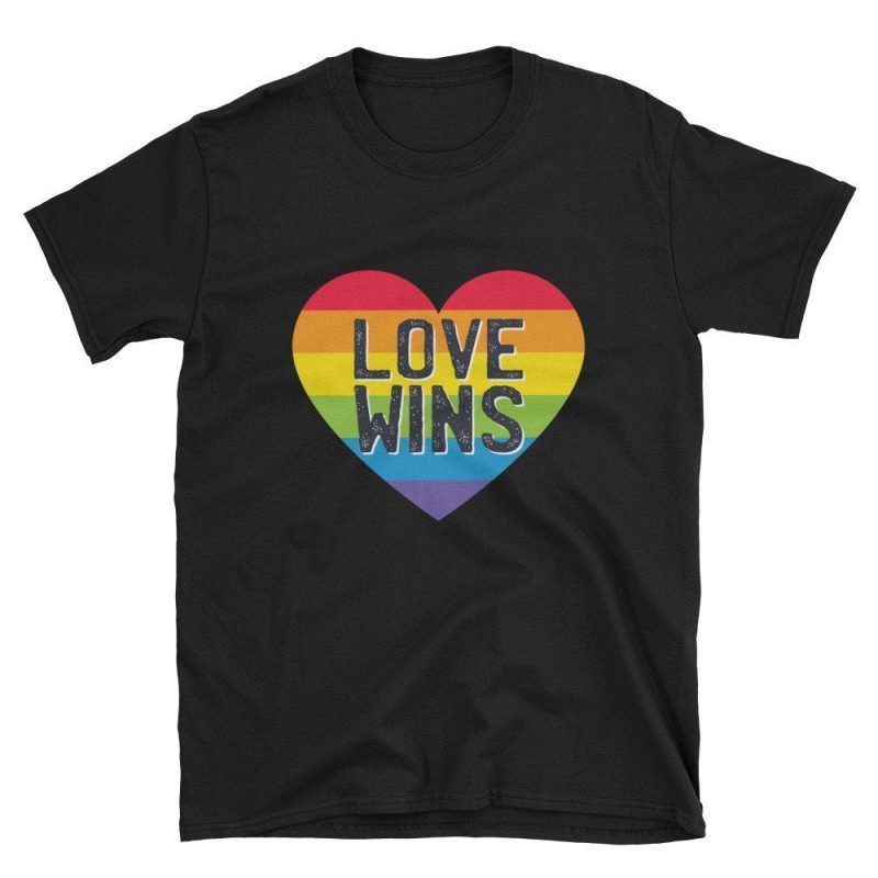 Pride Shirt Love Wins Tshirt Rainbow Flag Shirt Rainbow Gay Pride LGBTQ ...