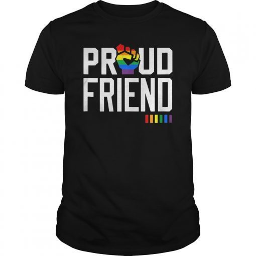 Proud Friend Gay Pride Month LGBTQ T-Shirt