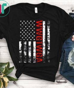 Q Anon WWG1WGA Where We Go One We Go All Qanon US Flag Tee Shirt