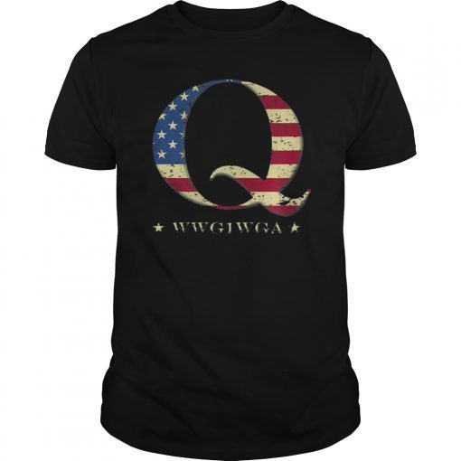QAnon WWG1WGA Q Anon T-Shirt Great Awakening MAGA USA Tee