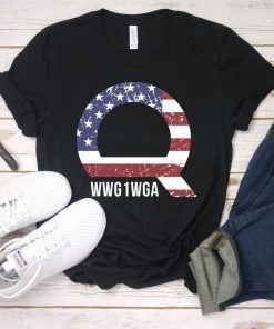 QAnon WWG1WGA Unisex T-Shirt Q Anon T-Shirt Great Awakening MAGA USA Tee Political QAnon Tee Shirt Where We Go One We Go All