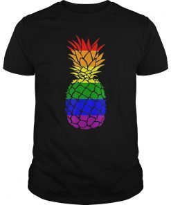 Rainbow Pride Pineapple LGBT Shirt Lesbian Gay Bi Homosexual T-Shirt