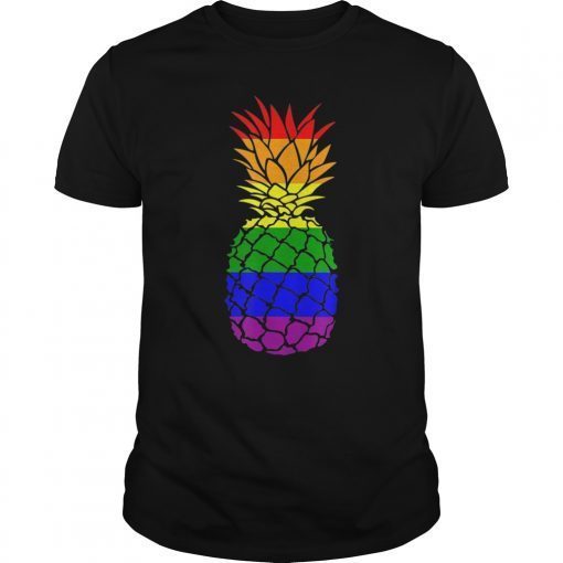 Rainbow Pride Pineapple LGBT Shirt Lesbian Gay Bi Homosexual T-Shirt