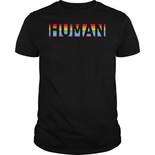 Rainbow handprint t-shirt Human shirt Rainbow flag t shirt