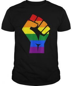 Resist Fist Gay Rainbow LGBT Flag TShirts