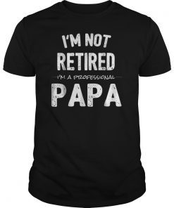 Retirement Gifts TShirts for Retired Papa from Grandkids