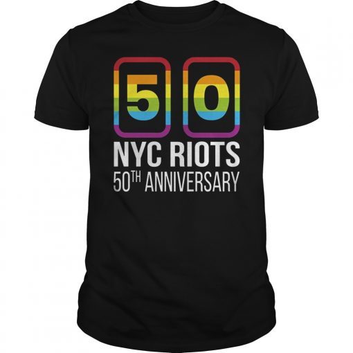 Riots 50th NYC Gay Pride LBGTQ Shirt