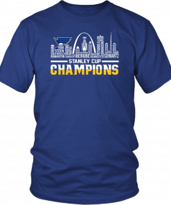 ST LOUIS BLUES 2019 STANLEY CUP CHAMPIONS - TEAM ROSTER SHIRT