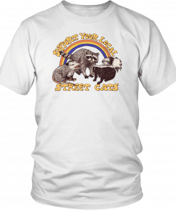 SUPPORT YOUR LOCAL STREET CATS SHIRT FOX - FOUMART - MOUSE