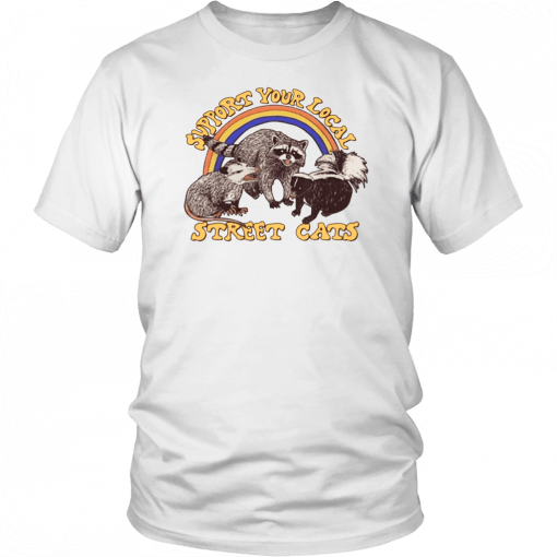 SUPPORT YOUR LOCAL STREET CATS SHIRT FOX - FOUMART - MOUSE