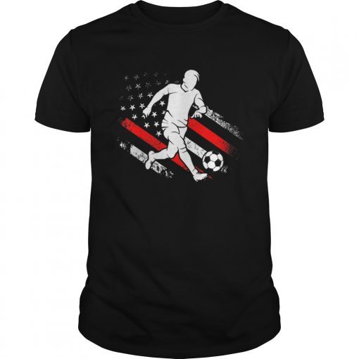 Soccer Dad American Flag Distressed Patriotic shirt