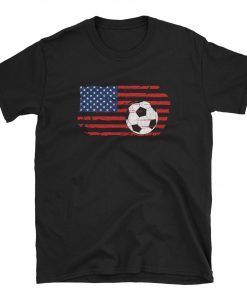 Soccer Shirt - USA Flag Shirt - Soccer Lover T-Shirt - Soccer Player Tshirt - Soccer Player Gift - Soccer Lover Shirt - Soccer US Flag Shirt
