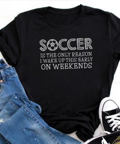 Soccer on the Weekeds USA Soccer Girls T-Shirt