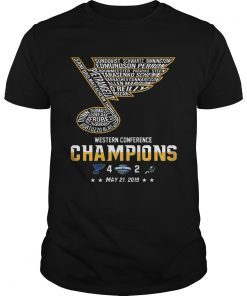 St Louis Blues Western Conference Champions 2019 Hockey Tshirt