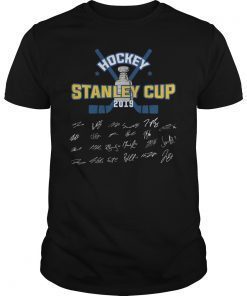 St Louis Gloria Blues Champions 2019 Signature Tee Shirt
