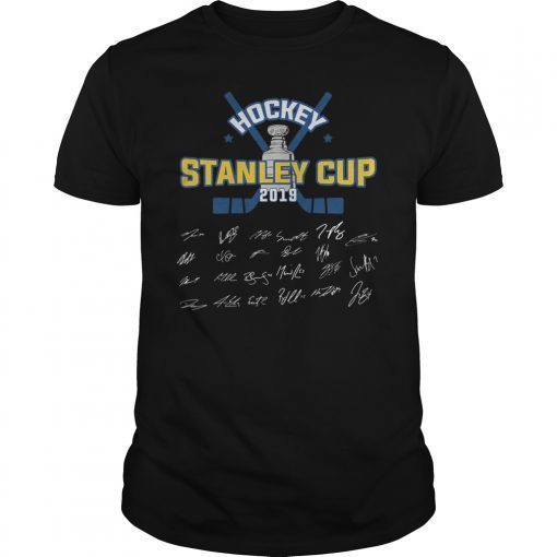 St Louis Gloria Blues Champions 2019 Signature Tee Shirt
