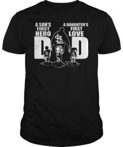 St. Louis Cardinals Dad A Sons First Hero A Daughters First Love T-Shirt Design