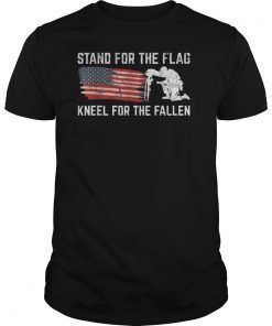 Stand For The Flag Kneel For The Fallen Tee Shirt