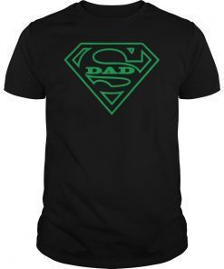 Super Dad T Shirt Father's Day Green Cool Gift Men Tee