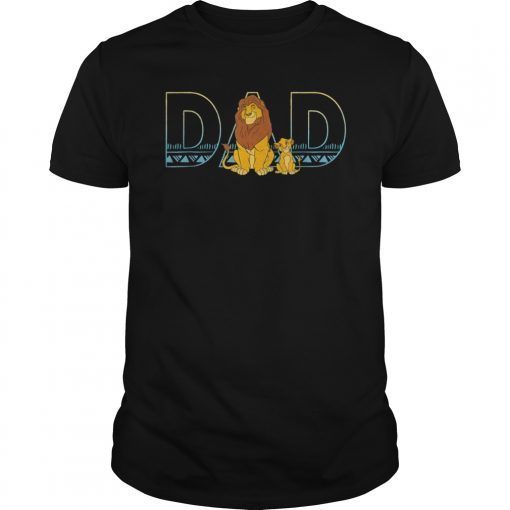 The Lion King Simba and Mufasa Dad T-Shirt