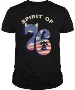 The Spirit of 76 Patriotic Vintage Retro T-Shirt