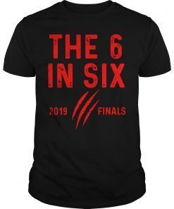 The six in six 2019 Championship Hoops Raptor Apparel Shirts
