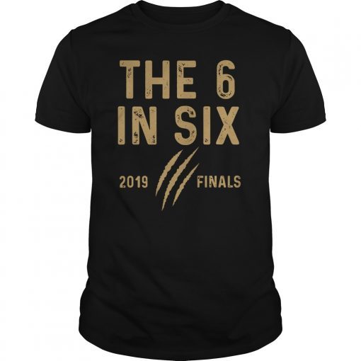 The six in six 2019 Championship Hoops Raptor Apparel Tee Shirts