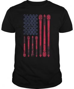 Torque Wrench USA American Flag Diesel Mechanic Shirt