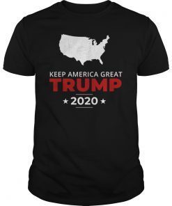 Trump 2020 Keep America Great USA Vintage Men Women T-Shirt