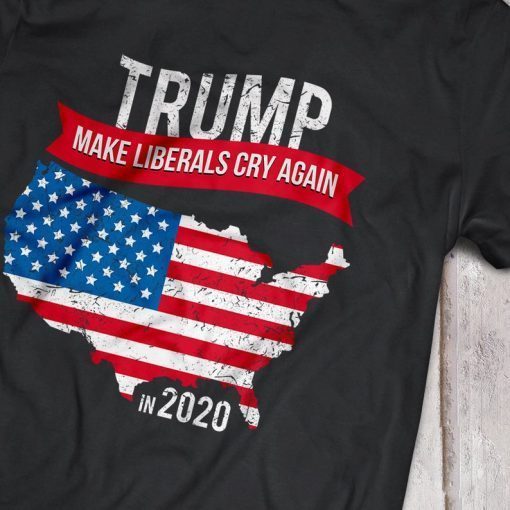 Trump in 2020 Make Liberals Cry Again Funny Political Tee