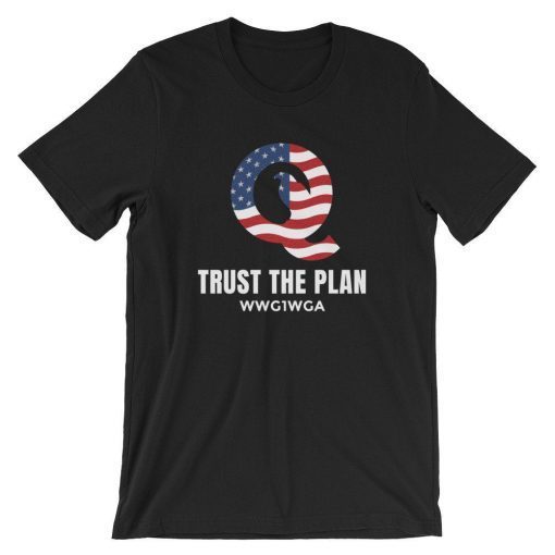 Trust The Plan Shirt, WWG1WGA, Q Anon T-Shirt, Qanon, Patriot, Where we go one we go all, eagle, USA flag, American Flag Tee