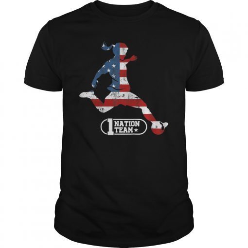 US. Women Soccer Team Player Big Fan T-Shirt Gift