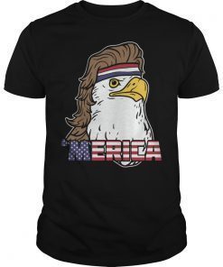 USA Bald Eagle 4th of July American Flag T-Shirt