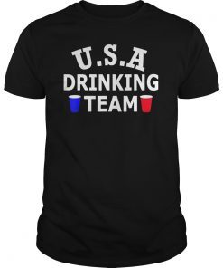 USA Drinking Team 4th of July Drinking Partying T-Shirt