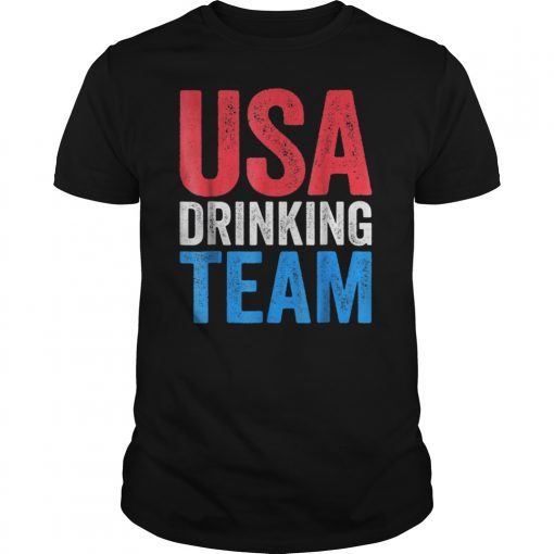 USA Drinking Team T-Shirt Fourth Of July Gift Shirt