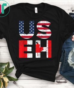 USA Pride US Flag Canada Day USEH Canadian T-Shirt