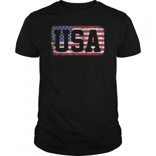 USA T Shirt US Flag Tee Patriodic 4th Of July America Gift T-Shirts