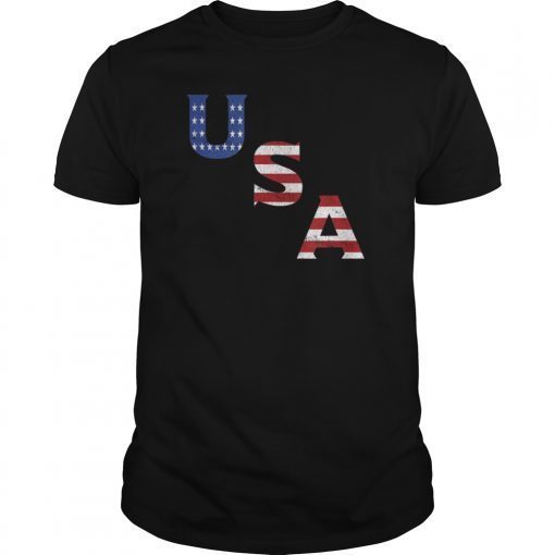 USA T Shirt US Flag Tee Patriodic 4th Of July America Tshirts