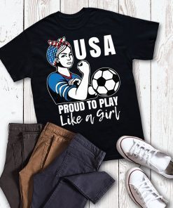 USA Womens Soccer T Shirt, France 2019 Girls Football Fans Jersey, US Womens Soccer Kit, USA France 2019 Soccer Tee