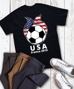USA Womens Soccer T Shirt, France 2019 Girls Football Fans Jersey, US Womens Soccer Kit, USA France 2019 Soccer Tee Shirt