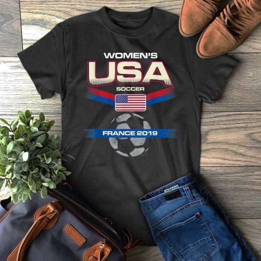 USA Women's Soccer T-Shirt France 2019 World Championship