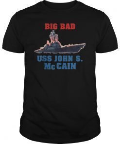 USS John S McCain Support our Vets Shirt