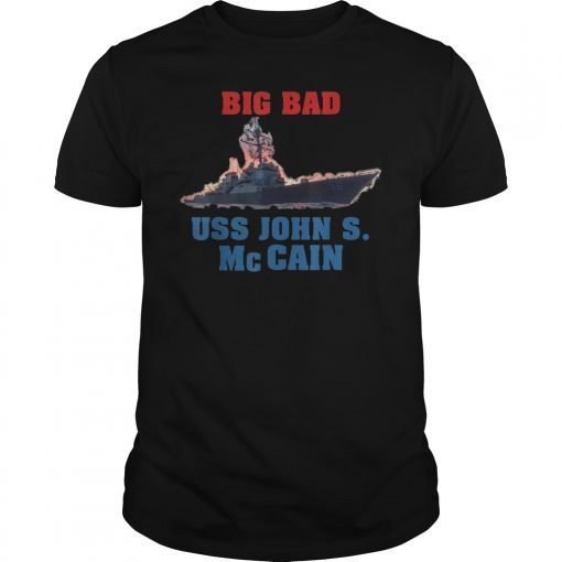 USS John S McCain Support our Vets Shirt