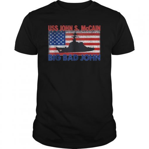 USS John S McCain Support our Vets Tee