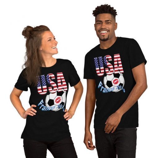 Unisex USA Soccer Tshirt women's world cup tee france