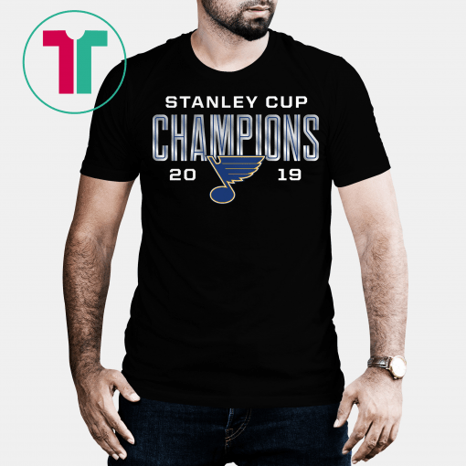 St. Louis Blues 2019 Stanley Cup Champions Goaltender Signature Tee Shirt