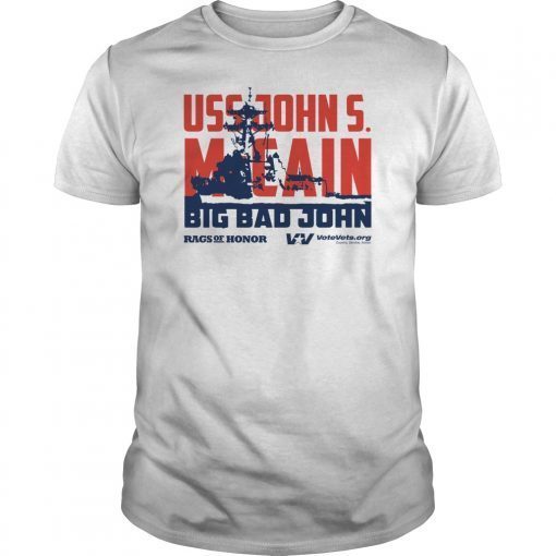 Uss John Mccain Big Bad John Tee Shirt