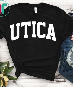 Utica Vintage Retro Sports Team College Gym Arch T-Shirt
