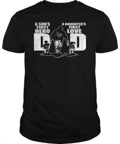 Vikings Dad a sons first hero a daughters first love t-shirt design